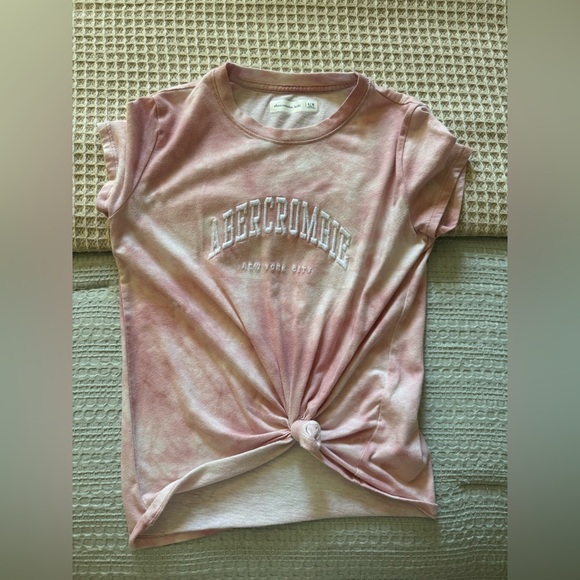 Abercrombie Kids Pink Tie-Dye Short Sleeve Tee - Picture 1 of 2